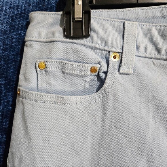 MK Skinny Crop Jeans Sky Blue Women 12 31 - Picture 8 of 9